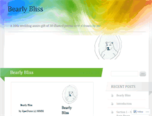 Tablet Screenshot of bearlybliss.com